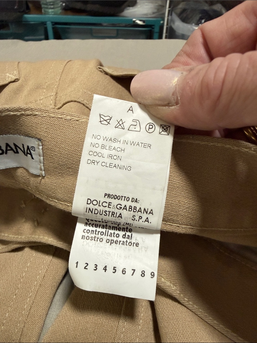 Dolce & Gabbana Tan Classic Straight Leg Cotton Blend Pant Size 38/US2 - Picture 9 of 9